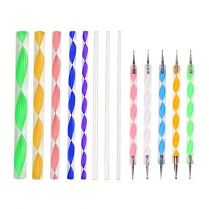 Stencil Tool <b>Clay</b> Handwork Crafts Rock Painting DIY <b>Ball</b> Stylus Template Acrylic Pottery Nail Stamp Dotting Plastic Artists CN - Product Image 1