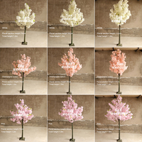 Sunwedding Arbre à fleurs décor de restaurant Arbre à fleurs artificielles Centres de table de mariage Arbre à sakura artificiel