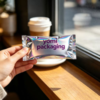 Sachet d'emballage plastique personnalisé à soufflet arrière pour pain, desserts, snacks, aliments soufflés et biscuits