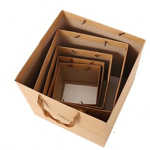 Bolsa de Compras de Papel Kraft Blanca y Marrón con Asas Retorcidas e Impresión de Logotipo - Product Image 6