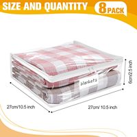 En plastique transparent vinyle drap de lit/couvre-lit paquet sac