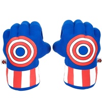 Directo de fábrica Múltiples Superhéroe Guantes de boxeo de felpa Personalizado Hulk Manos de felpa Puños Guantes