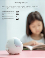 Réveil numérique intelligent multifonctionnel avec logo personnalisé, lumière nocturne, charge, réveil mignon pour enfants