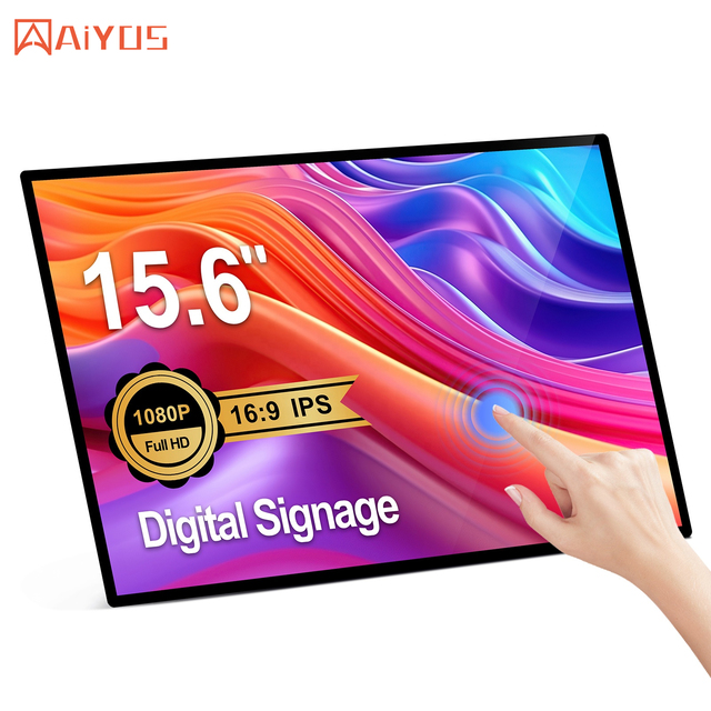 White/Black Commercial Use LCD Android OS 15.6 Inch Touch Screen 2K Digital Signage and Display Tablet/mounted Player for ADs