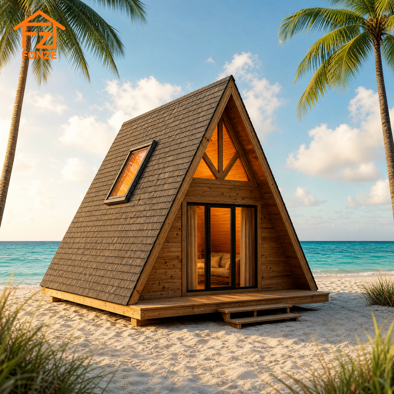 A Triangular Room Prefab Triangle House Triangular Tiny House a Frame Cabin for Garden ...