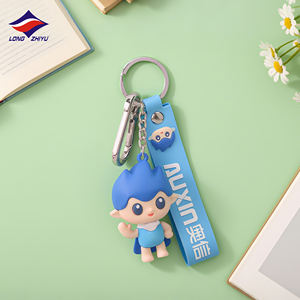 Longzhiyu 18 ans Usine En Gros Personnalisé 3d Pvc Mini Porte-clés <span class=keywords><strong>De</strong></span> <span class=keywords><strong>Voiture</strong></span> Personnalisé Dessin Animé logo Designer Porte-clés - Product Image 3