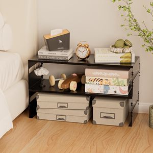 Estante apilable de Metal ajustable para dormitorio, sala de estar, oficina, organizador de almacenamiento para ahorrar espacio, fácil montaje - Product Image 3