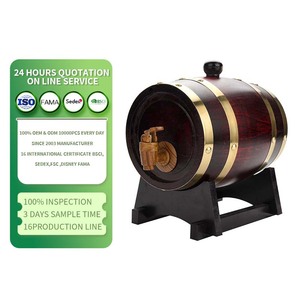 Barriles para hacer vino, barril de vino de madera de roble Vintage para cerveza, whisky, <span class=keywords><strong>ron</strong></span>, puerto para whisky, cerveza, vino, Bourbon, Tequila, <span class=keywords><strong>Ron</strong></span> - Product Image 1