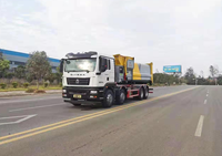 Camion compacteur de déchets à chargement arrière de 31 tonnes, robuste, avec conteneur amovible et double vérin hydraulique