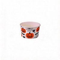 Gobelets en papier jetables Idecor pour crème glacée, à paroi simple, en papier enduit de qualité alimentaire, recyclables, logo personnalisé disponible, 3oz-12oz