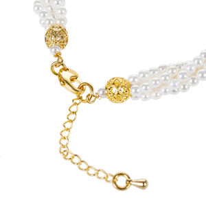 Pulsera Elegante de Perlas Naturalmente Retorcidas de 4 Filas WENCHI TWB806 - Product Image 2