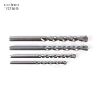 Forets diamantés personnalisés FEIDA, 8 pièces, sablés, pour béton et maçonnerie, tige de perceuse à percussion, alliage 5mm/6mm/8mm, longueur de travail 35mm, longueur totale 110mm