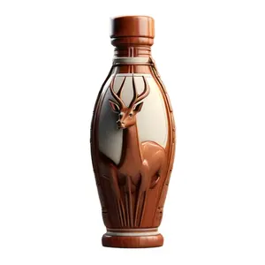 Керамическая винная бутылка в форме оленя 750 мл, ручная роспись 3D фарфоровых спиртных бутылок с животными