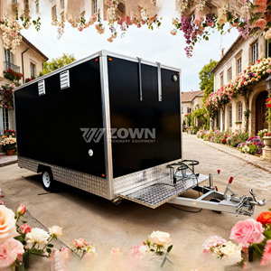 Remolque de Comida Cuadrado Negro con Ventanas de Servicio Dobles, Base de Placa Diamantada y Diseño de Eje Único para Remolque - Product Image 6