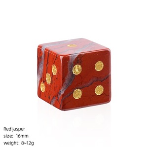 Vente en gros usine – Accessoire de jeu de table décontracté 16 mm – Dés en pierre naturelle brute, gemme, cristal - Product Image 5