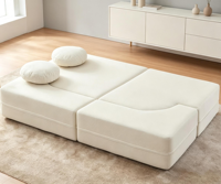 Samt-Cord Vakuumkomprimiertes Schlafsofa mit Hochdichtem Schwamm, Faltbare Couch für Apartment, Hotel, Schlafzimmer, Wohnbereich