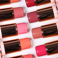 Pas de logo Maquillage basse quantité minimale de commande Vegan rose Cheek Blush Stick hydratant Shimmer Matte cream blush