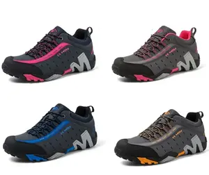 Zapatos de trekking de corte bajo transpirables personalizados Unisex botas para senderismo acuático con cordones punta redonda para invierno Primavera Verano otoño - Product Image 5