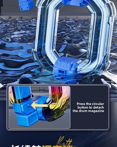 Pistola de Agua Eléctrica de Ráfaga Ultra Larga, Totalmente Automática, para Zurdos, con Anillo Energético de Ráfaga de Hielo, Colorida, para Uso Transfronterizo - Product Image 6