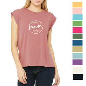 High Quality <b>Ladies</b> <b>Sleeveless</b> Gym Workout Tank Top Wholesale Screen Printed Plain Modal Spandex T-<b>Shirt</b> Custom Logo Casual - Product Image 1