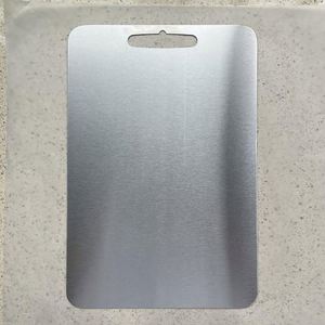 Planches à découper en acier inoxydable 304 de qualité alimentaire, double face, avec logo personnalisé, lavables au lave-vaisselle, modernes pour la cuisine - Product Image 5