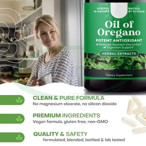 Ausreson Private Label Organics olio di origano capsula con olio di semi nero pancia piatta grasso bruciare olio di origano biologico Capsule - Product Image 3