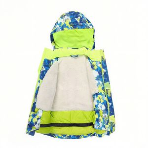 Traje de esquí y snowboard para niños, niños y niñas, grueso, cálido, a prueba de viento, impermeable, traje de nieve de doble tabla con cierre de cremallera - Product Image 5