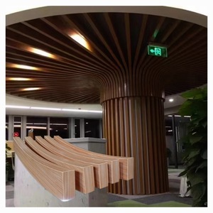 Pannello Fonoassorbente Moderno Curvo in Lega di Alluminio a Nido d'Ape, Ignifugo, con Rivestimento in Polvere <span class=keywords><strong>per</strong></span> Uso Esterno e Interno - Product Image 1
