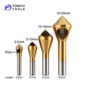 4 cái Bộ 90 độ 0 sáo HSS lỗ xiên mũi khoan deburring mũi khoan để khoan chìm - Product Image 2