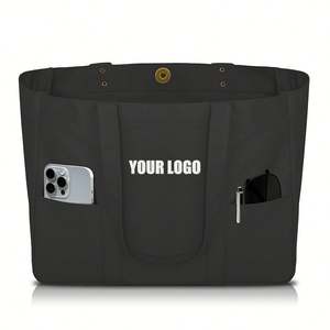 Bolsa de Lona - Bolsa Utilitaria con 2 Bolsillos Delanteros y Funda para Portátil, Bolsa Resistente para Uso Diario - Product Image 2