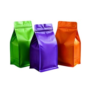 Tùy chỉnh đáy phẳng túi cà phê giấy với van 150g-250g công suất cho cà phê thức ăn vật nuôi thạch Sushi nhai kẹo cao su bao bì - Product Image 4