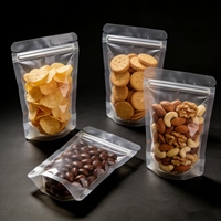 Sacs refermables transparents en PET avec fermeture éclair, pochettes de rangement en plastique pour emballage, utilisées pour l'emballage des bonbons