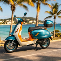 YABEN 2026 Nouveau Scooter à Essence 125CC Jaune Noir Euro 5 Démarrage sans Clé Certifié DOT EPA Frein à Disque Vitesse Maximale 80km/h Zhejiang
