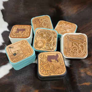 Popular Western Hair on Leather Jewelry Case Hide Jewelry Cosmetic <b>Bag</b> Easy Storage <b>Organiser</b> Cowgirl Fashion Case Wholesale - Product Image 1