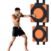 Cible murale de boxe réglable en PU pour l'entraînement au punching à domicile et à usage commercial, pour enfants et adultes, Muay Thai