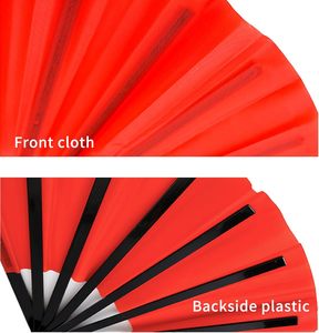 Custom 33cm Personalized Large Colorful Plastic Folding Hand <b>Fan</b> Kung Fu <b>Rave</b> Clack <b>Fans</b> for Men/Women Festival Dance Gifts - Product Image 4