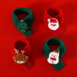 Set Natalizio di Sciarpa e Cappello in Maglia per Animali Domestici, Caldo Accessorio Decorativo con Renne, Pupazzi di Neve e Babbo Natale per Cani e Gatti - Product Image 4