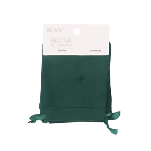 Borsa in Velluto Ilan 10x13 Cm Verde Scuro 2 Pezzi - Product Image 1