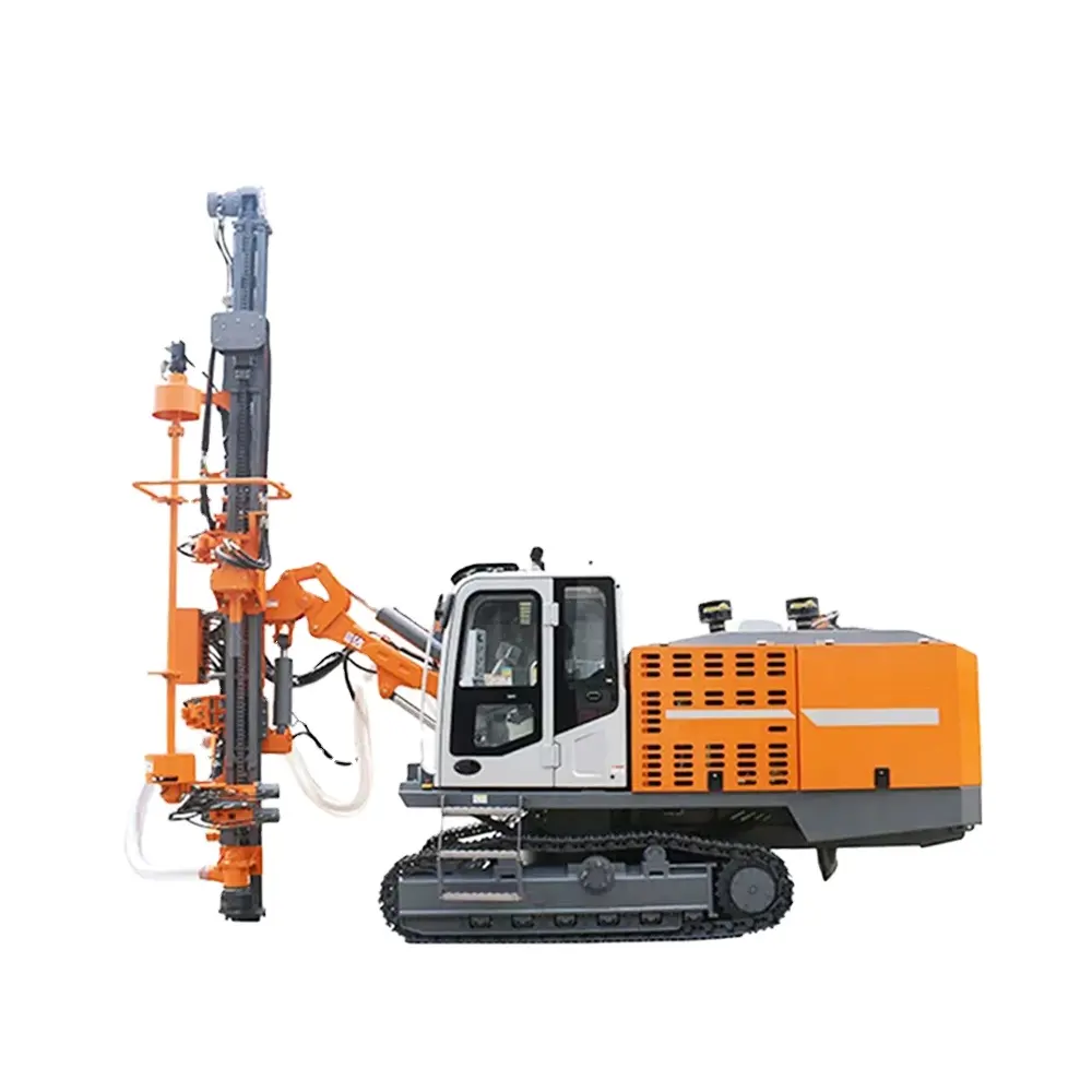 2024 Hengwang automatic Integrated crawler DTH drilling rig engineering drilling rig Down The Hole Drill Rig For Open Use