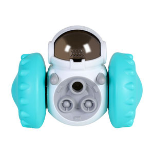 Juguetes de rompecabezas para perros, dispensador interactivo de comida, rueda robot, juguetes de alimentación lenta para perros pequeños y medianos inteligentes - Product Image 2