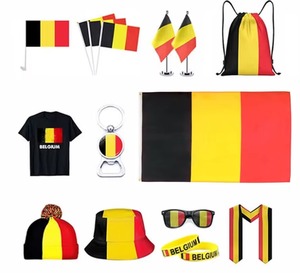 <span class=keywords><strong>Drapeau</strong></span> de la Belgique 2026 Coupe du Monde de Football Fournisseur de Produits Personnalisés Taille Adaptée pour Supporters de Football - Product Image 1