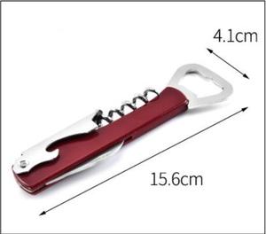 Sacacorchos de madera con logotipo personalizado Sacacorchos de vino de acero inoxidable Cuchillo de vino multifunción Abridor de vino Sacacorchos de cerveza - Product Image 6