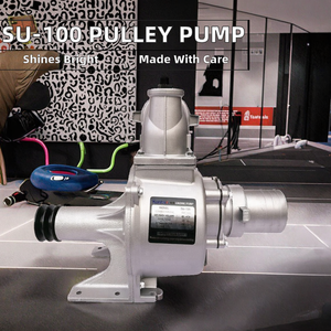 Pompe à poulie KUNBAO série Su de 4 pouces (Su-100) - Pompe centrifuge à piston alimentée par un moteur diesel pour l'irrigation et l'agriculture - Product Image 2