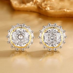 High Quality Eco-friendly Copper Gold Plated 18-10MM White Zircon Pendant <b>Earrings</b> Ladies Jewellery <b>Sets</b> Wedding Engagement - Product Image 5