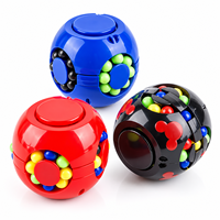 Jouet anti-stress 2-en-1 Magic Bean : cube rotatif, puzzle, spinner de doigt en plastique, boule sensorielle pour promotion