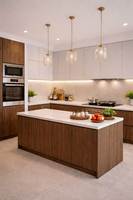 Meubles de cuisine sur mesure de haute qualité au design minimaliste moderne pour les bâtiments neufs, les rénovations et les projets commerciaux