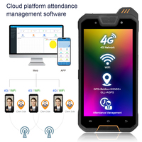 Machine de reconnaissance faciale portable Android intelligente pour le contrôle d'accès biométrique mobile et la gestion des présences des employés