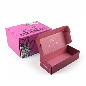 High Quality Corrugated Paper Custom Shipping Carton Mail Printing Airplane Package Chocolate Mailer Packaging Pink <b>Gift</b> Box - Product Image 1