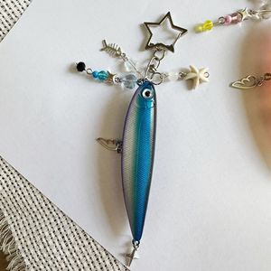 Mini llaveros de señuelos de pesca, impermeables, con diseño de dibujos animados, ligeros, creativos, hechos a mano, señuelos de pesca, cordones para teléfono móvil y colgantes para bolso - Product Image 4