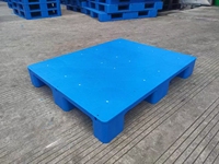 Paleta de Plástico Euro de 800*600 mm, de Una Sola Cara, Nueve Pies, Entrada de 4 Vías, Tipo Industrial, Ecológica, Carga Dinámica de 600 kg / Carga Estática de 2000 kg